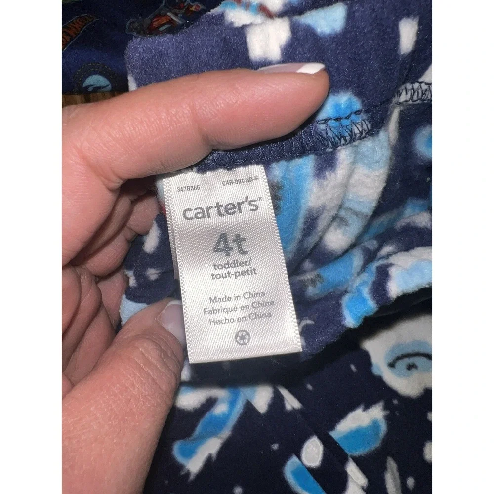 Hot‎ Wheels Sony Playstation Carter's Yeti Boy's Pajama's PJ Sz 4 4T Lot Of 3